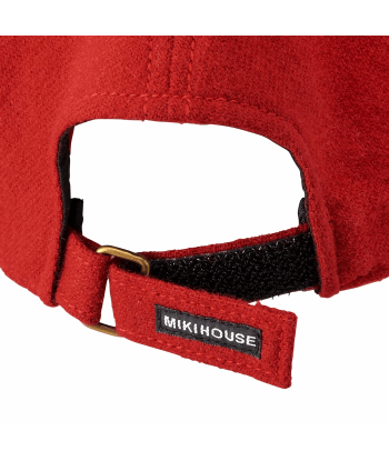 CASQUETTE EN LAINE ROUGE MIKI HOUSE ACADEMY livraison gratuite