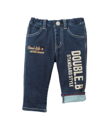 PANTALON EN DENIM BLEU DOUBLE B offre 