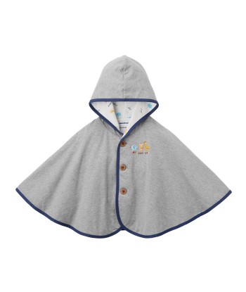 PONCHO EN COTON GRIS l'évolution des habitudes 