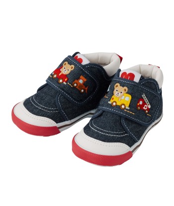 CHAUSSURES DENIM MARCHE ACTIVE À VELCRO ET VOITURES basket pas cher