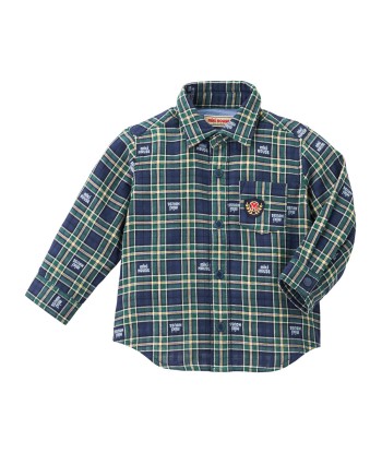 CHEMISE ÉCUSSON À CARREAUX VERT & BLEU Le MVP de beaucoup