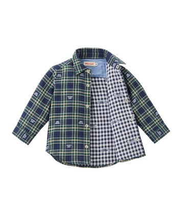 CHEMISE ÉCUSSON À CARREAUX VERT & BLEU Le MVP de beaucoup