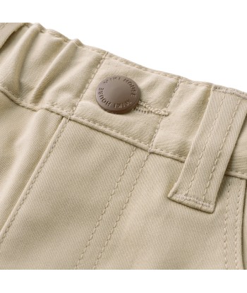 PANTALON BEIGE AVEC REVERS À CARREAUX l'évolution des habitudes 