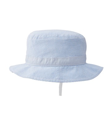 CHAPEAU VICHY BLEU AVEC UNE BRODERIE PUCCI chez Cornerstreet bien 