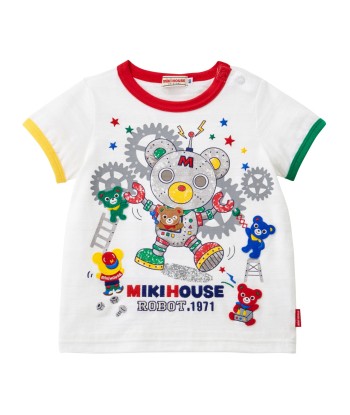 T-SHIRT BLANC MIKI HOUSE ROBOT 1971 Comparez et commandez 