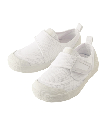 CHAUSSURES BLANCHES À VELCRO ENFANT (GRANDE TAILLE) Amélioration de cerveau avec