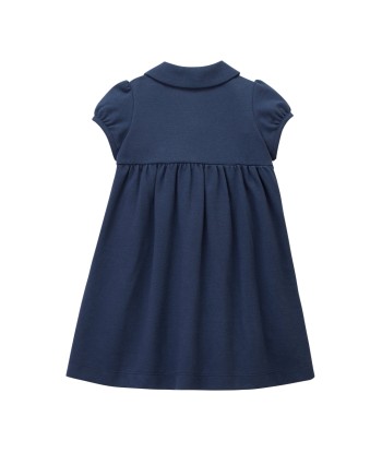 ROBE BLEU MARINE COL CLAUDINE En savoir plus