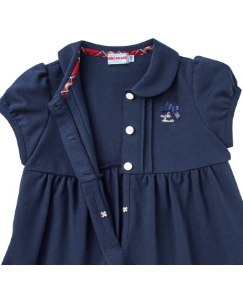 ROBE BLEU MARINE COL CLAUDINE En savoir plus