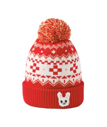 BONNET ROUGE USAKO AVEC POMPON EN LAINE Paris Déstockage Promo