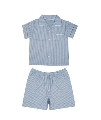 Pyjama enfant - Short et Chemise Rayures - Antony pour bénéficier 