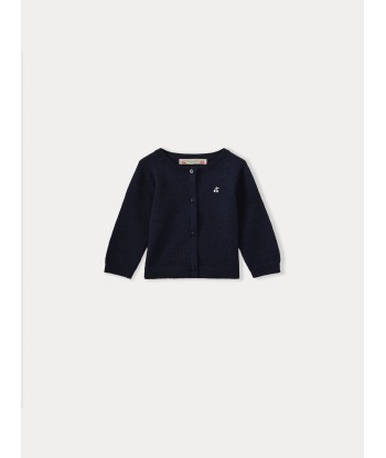 Strickjacke für Babys, Marineblau français