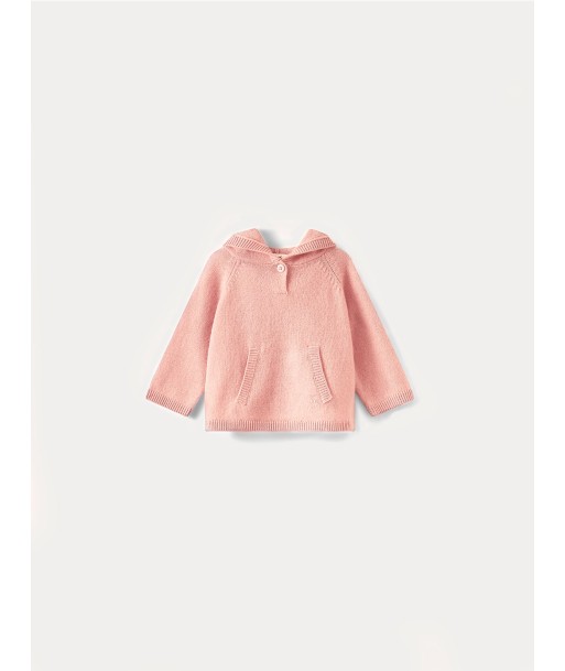 Baby-Kaschmirpullover in verblasstem Rosa pas cher chine