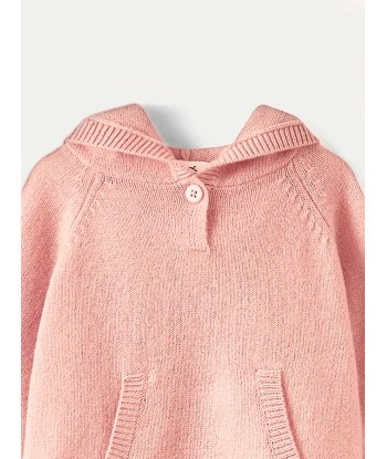 Baby-Kaschmirpullover in verblasstem Rosa pas cher chine