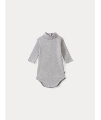 Rollkragenpullover für Babys, grau meliert sur le site 