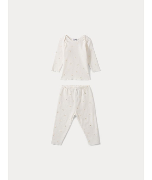 Zweiteiliges Pyjama-Set für Babys in Gold livraison gratuite