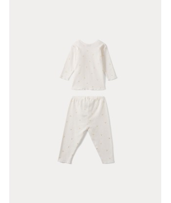 Zweiteiliges Pyjama-Set für Babys in Gold livraison gratuite