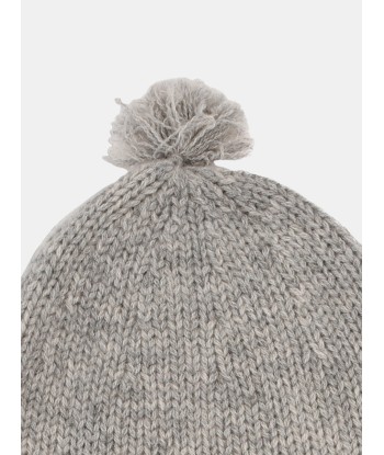 Beanie-Mütze für Babys. Grau meliert JUSQU'A -70%! 