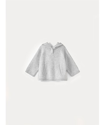 Baby-Kaschmirpullover, grau meliert Comparez et commandez 