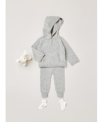 Baby-Kaschmirpullover, grau meliert Comparez et commandez 