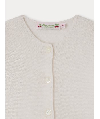 Baby-Kaschmir-Cardigan milchweiß online