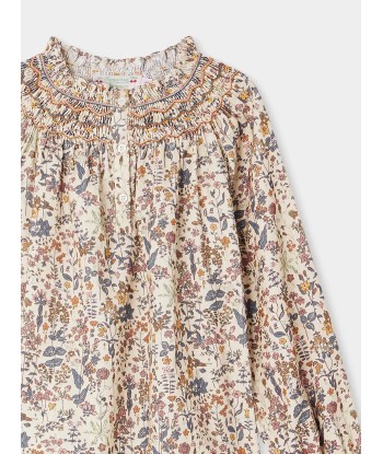 Pétale Bluse aus Liberty-Stoff mit Smockdetails outlet