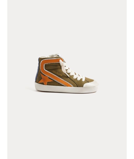 Bonpoint x Golden Goose High-Top-Khaki-Sneaker für Babys l'évolution des habitudes 