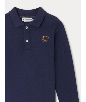 Darys besticktes navyblaues Polo Profitez des Offres !