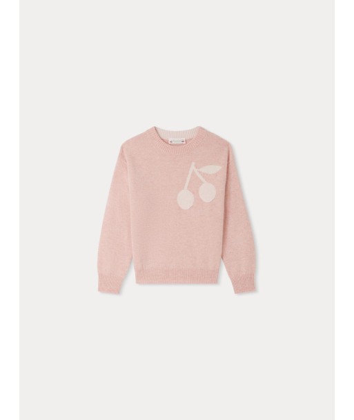 Anumati pink Kaschmirpullover brillant des détails fins