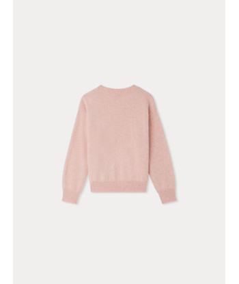 Anumati pink Kaschmirpullover brillant des détails fins