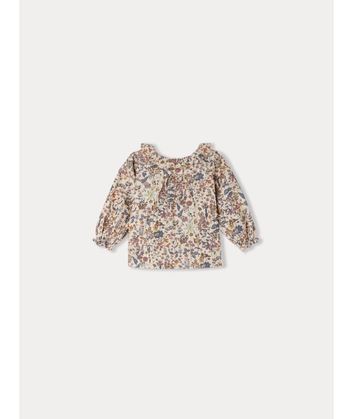 Gigi Samt Liberty Stoff Bluse pas cher 