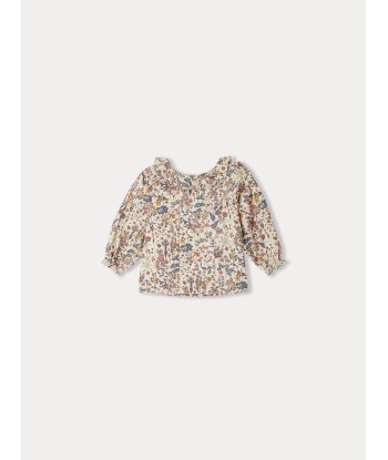 Gigi Samt Liberty Stoff Bluse pas cher 