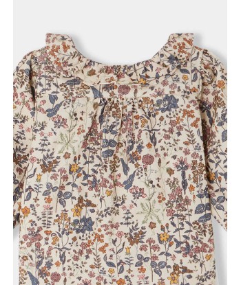 Gigi Samt Liberty Stoff Bluse pas cher 