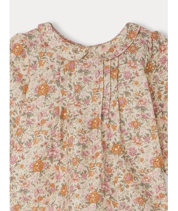 Tivoli-Bluse aus Liberty-Stoff mit Blumenmuster Amélioration de cerveau avec