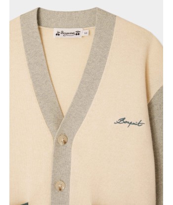 Edouard two-tone V-neck cardigan 50% de réduction en Octobre 2024