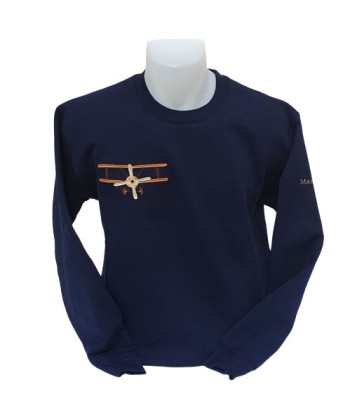 Sweat-Shirt bleu marine - Broderie Avion suggérées chez