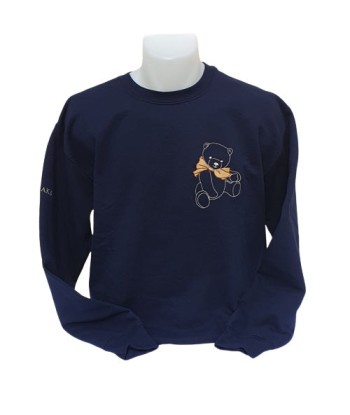 Sweat-Shirt bleu marine - Broderie Ourson offre 