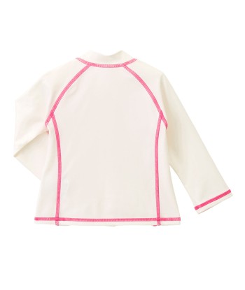 VESTE ANTI UV AQUATIQUE BLANCHE & ROSE solde