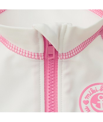 VESTE ANTI UV AQUATIQUE BLANCHE & ROSE solde