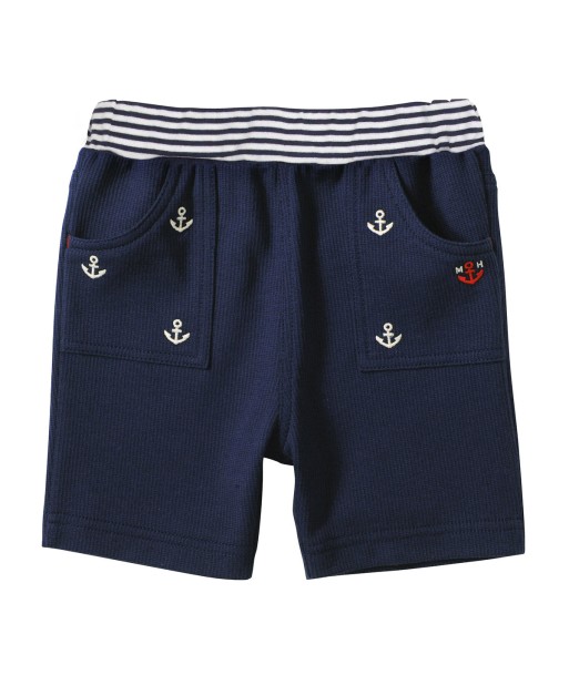 SHORT EN COTON BLEU MARINE Venez découvrir notre 