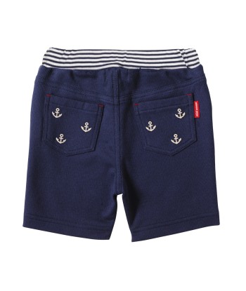 SHORT EN COTON BLEU MARINE Venez découvrir notre 