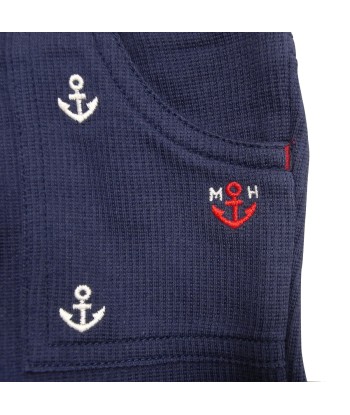 SHORT EN COTON BLEU MARINE Venez découvrir notre 