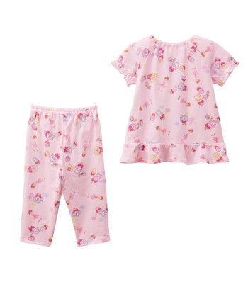 PYJAMA ROSE MOTIFS PARFUM brillant des détails fins