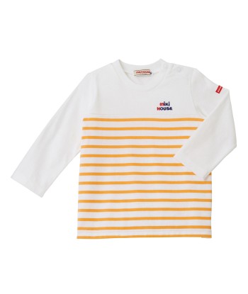 T-SHIRT MARINIÈRE MANCHES LONGUES À RAYURES JAUNES ET BLANCHES 50-70% off 