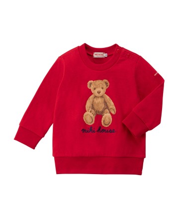 SWEATSHIRT TEDDY BEAR EN COTON ROUGE Venez acheter