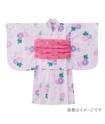 YUKATA EN COTON MOTIFS FLEURS ROSES ET VIOLETTES shop