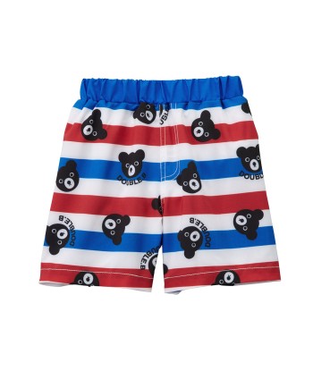 SHORT DE BAIN MI-LONG ROUGE & BLEU ou a consommer sur place